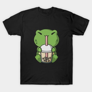 Boba Milk Tea Frog T-Shirt